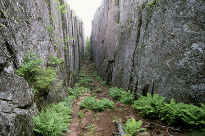 Felsschlucht - Foto, Druck, Poster, Leinwand