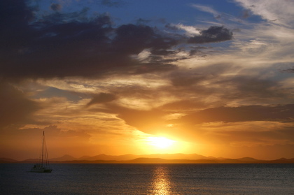 Sonnenuntergang überm Meer - Foto, Druck, Poster, Leinwand