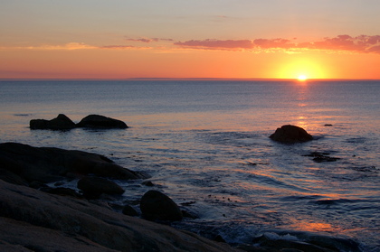 Sonnenuntergang überm Meer - Foto, Druck, Poster, Leinwand