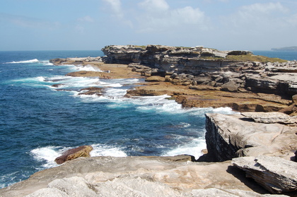 Felsen in der Brandung - Foto, Druck, Poster, Leinwand