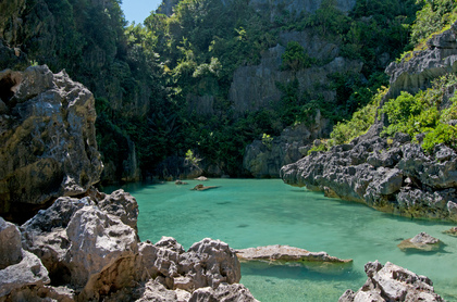 Salzwasserlagune - Foto, Druck, Poster, Leinwand