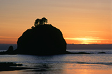 Foto Pazifikküste im Sonnenuntergang